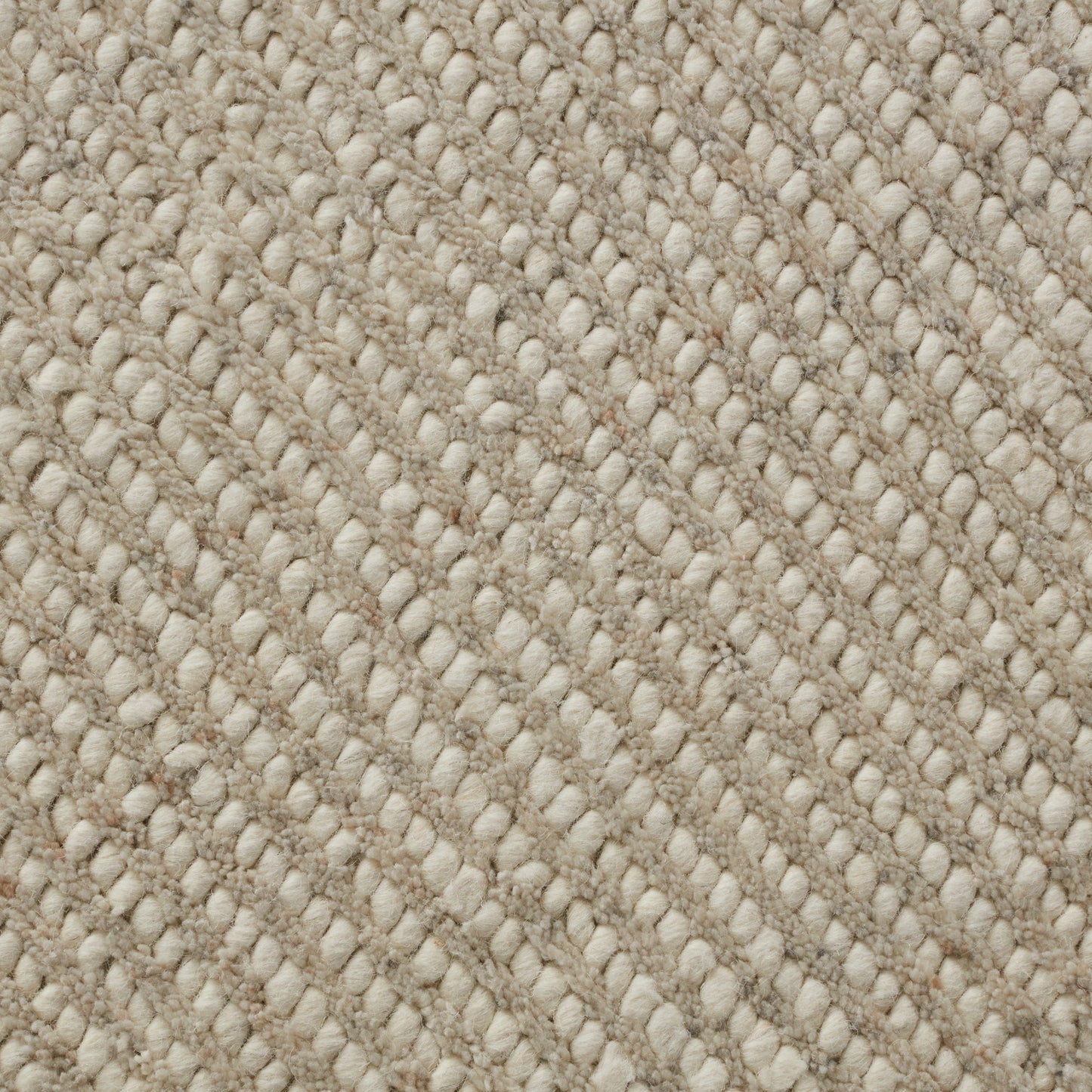 Closeup of Suwelo Ivory Wool Blend Rug