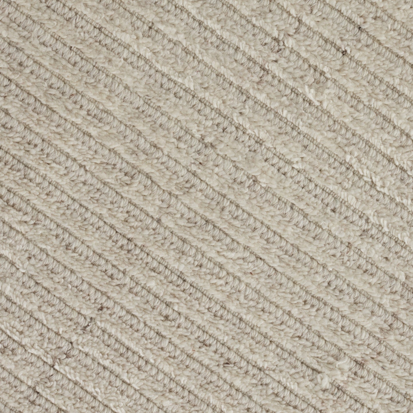 Closeup of Ames Ivory Wool Blend Rug