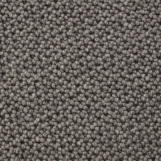 Closeup of Flannery Grey Wool Rug