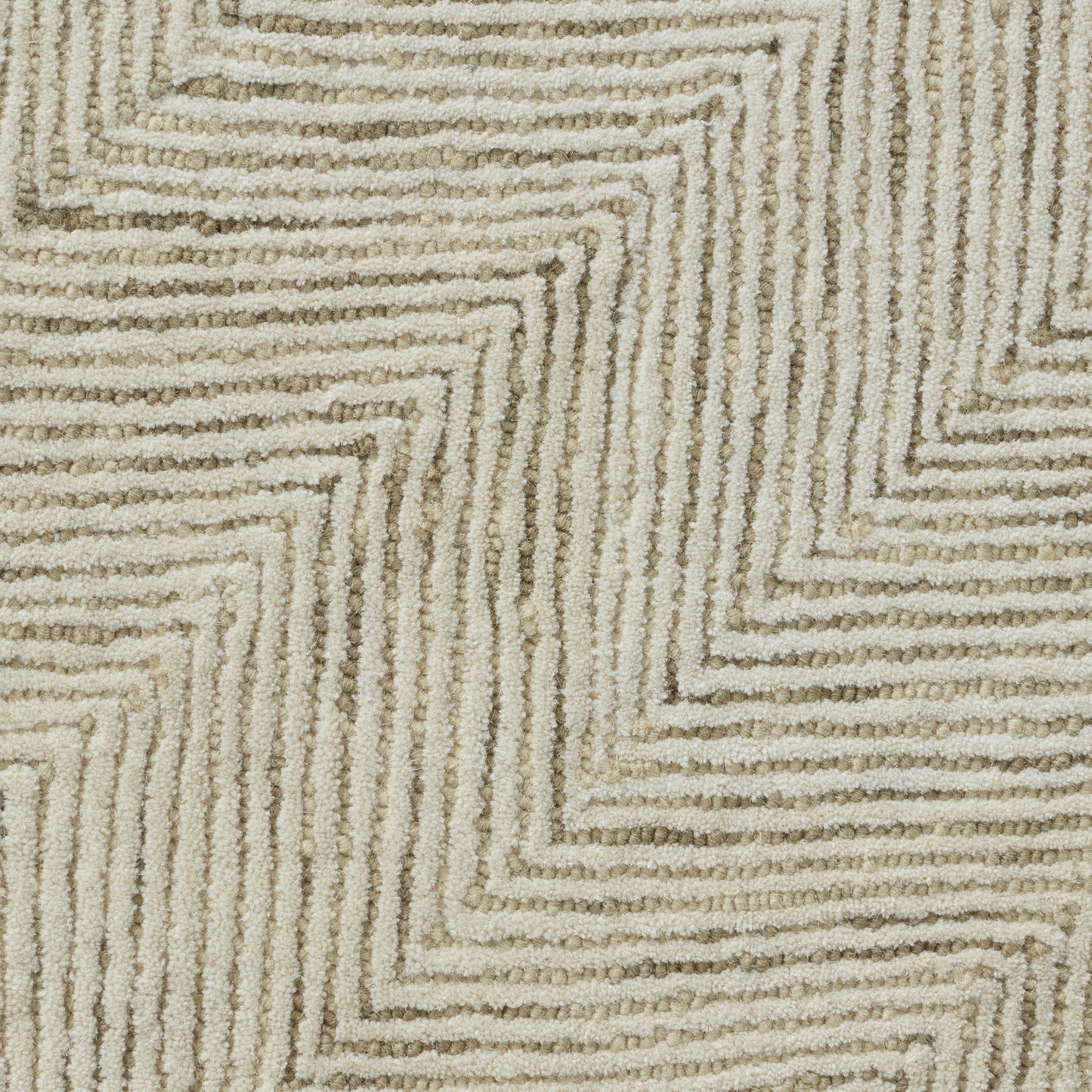 Closeup of Lenore Sandstone Wool Rug