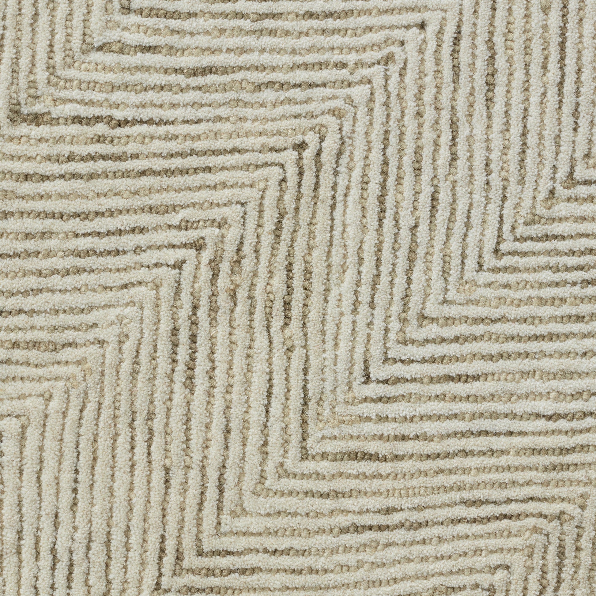 Closeup of Lenore Sandstone Wool Rug