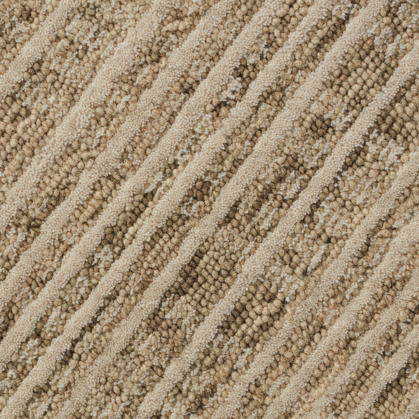 Closeup of Loomis Sandstone Wool Rug