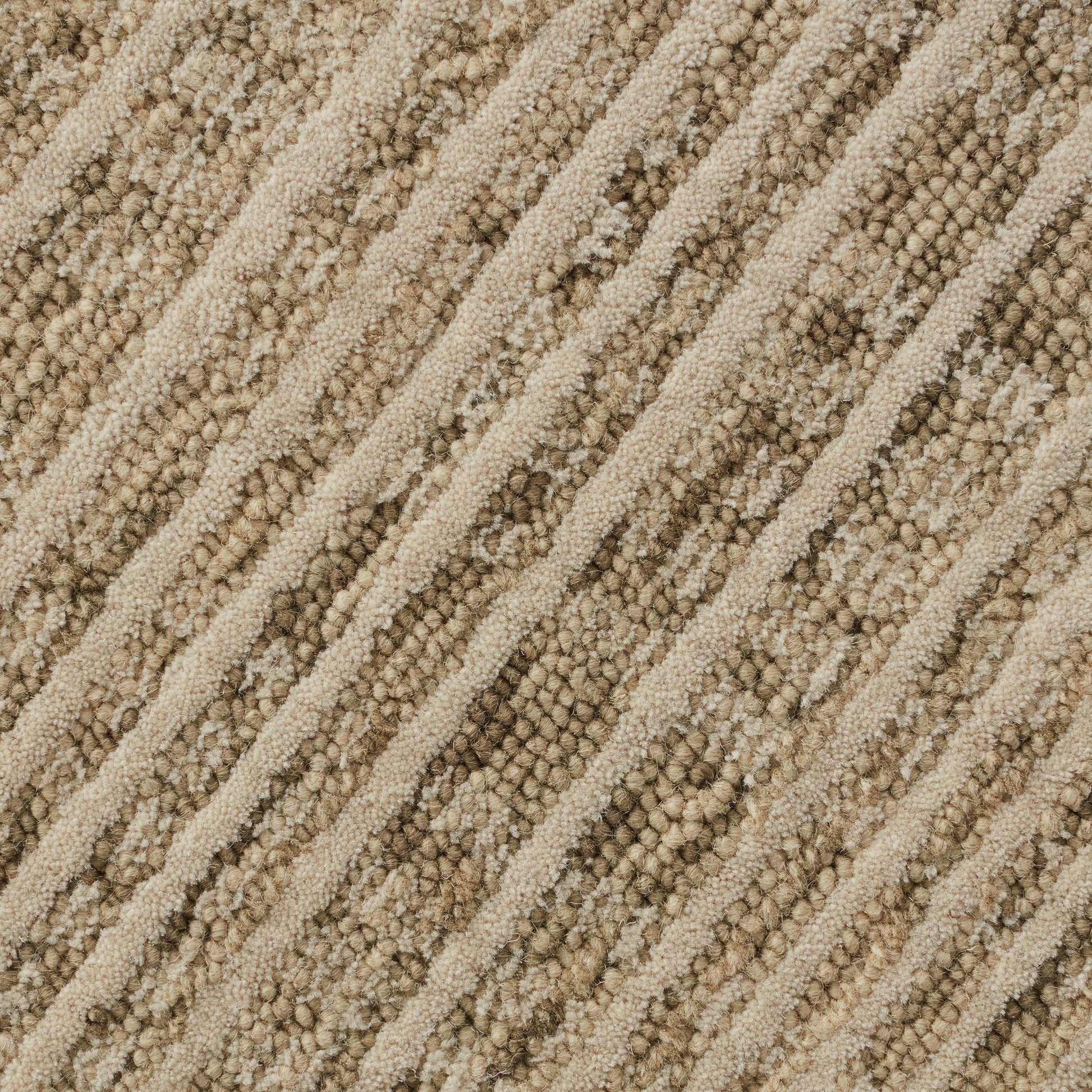 Closeup of Loomis Sandstone Wool Rug