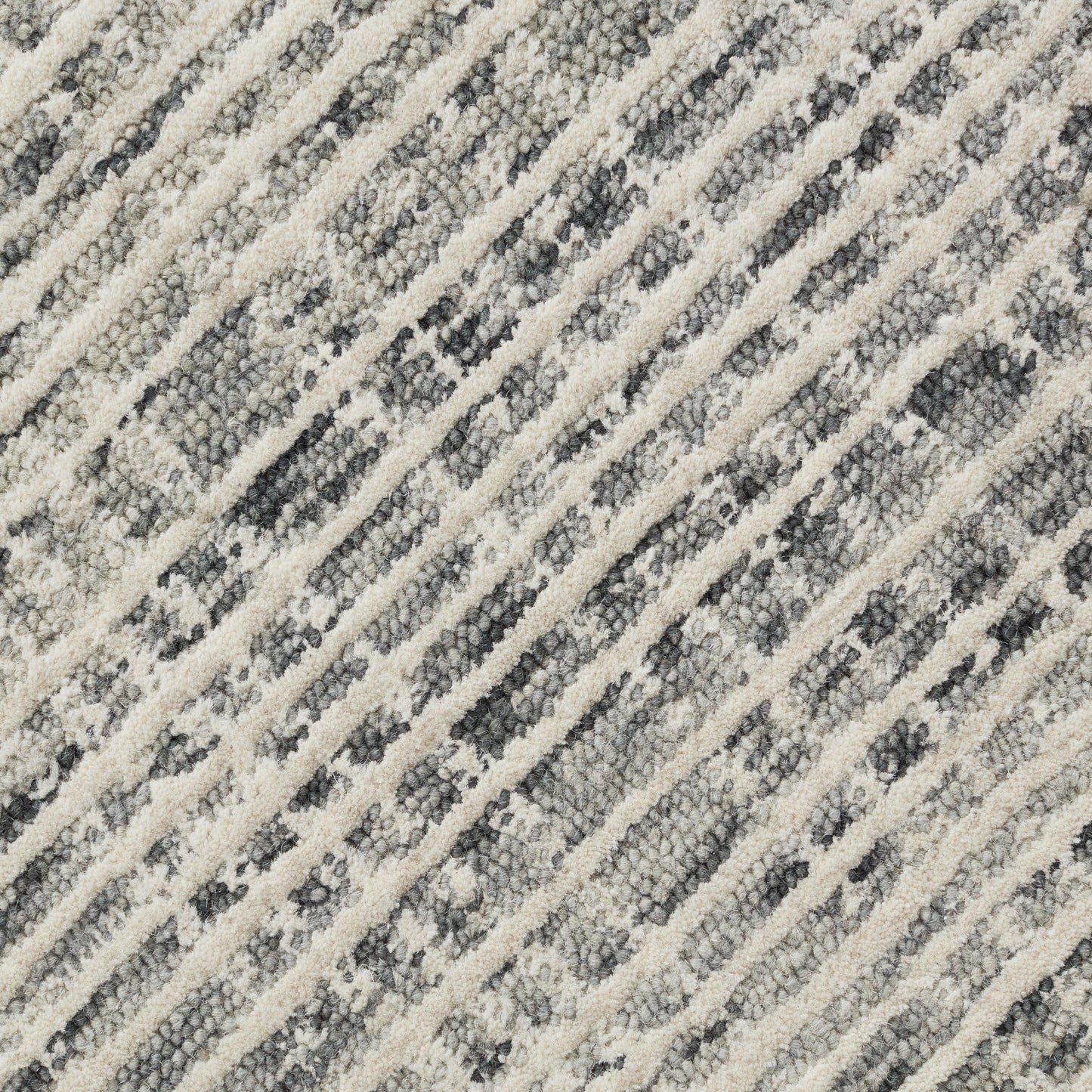 Closeup of Loomis Storm Wool Rug
