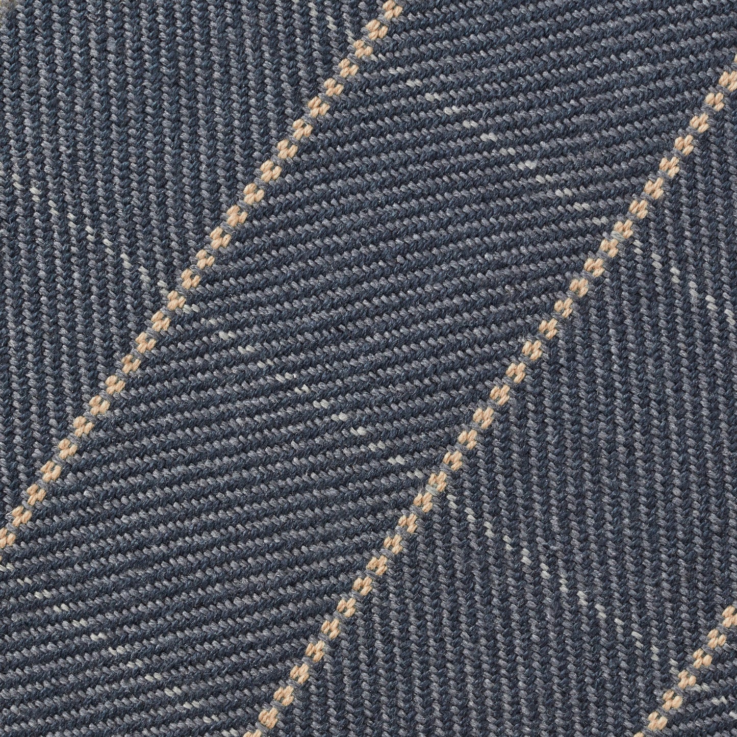 Closeup of McCannon Indigo Outdoor Fibers Rug