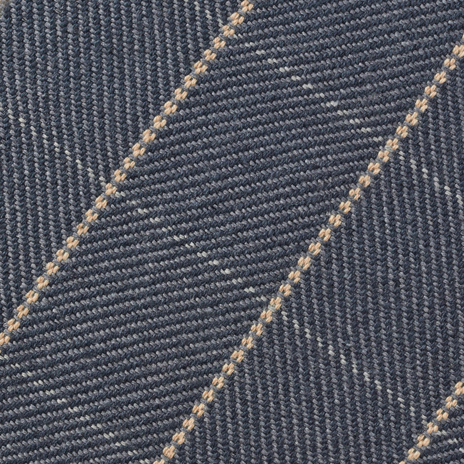 Closeup of McCannon Indigo Outdoor Fibers Rug
