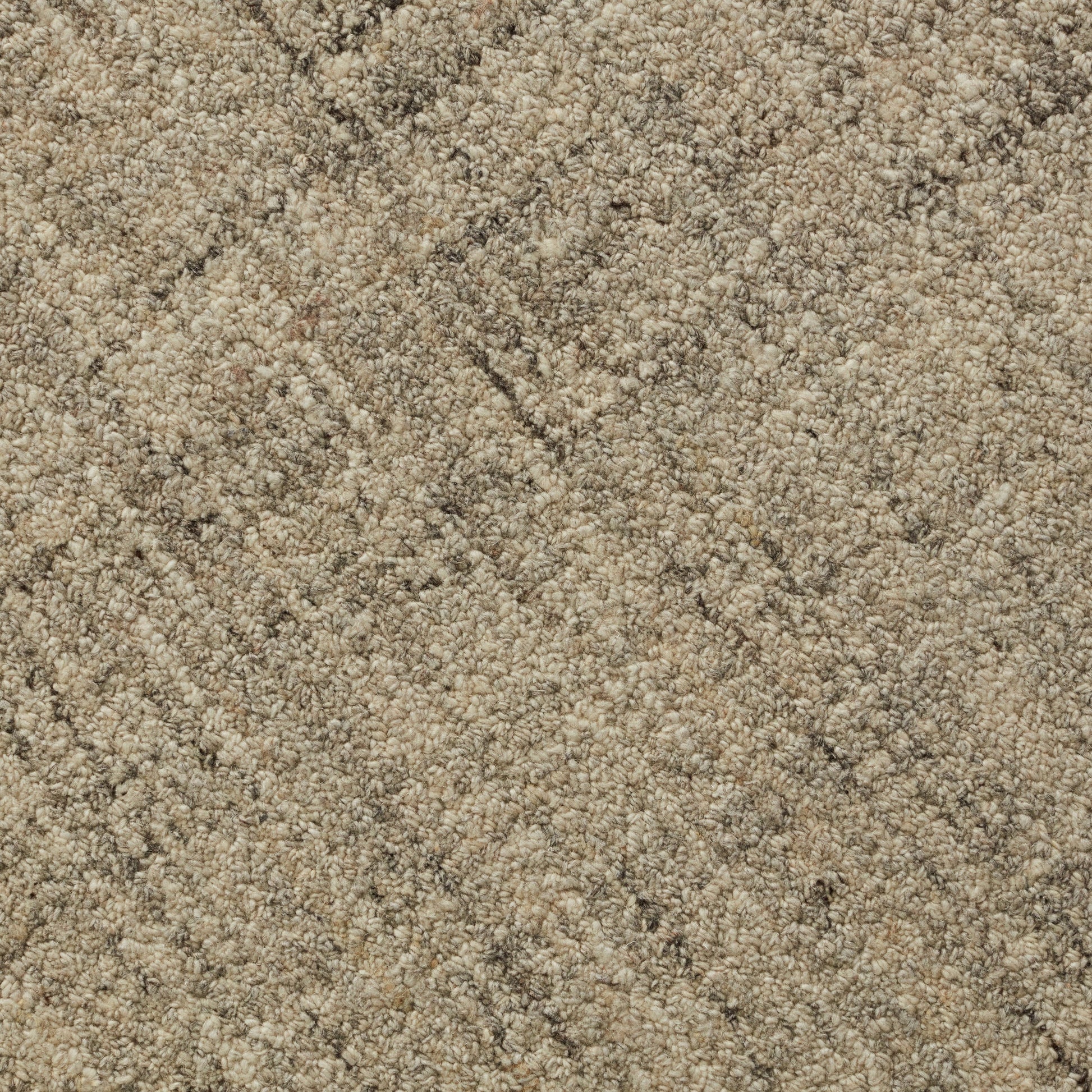 Closeup of Melville Marled Grey Wool Rug