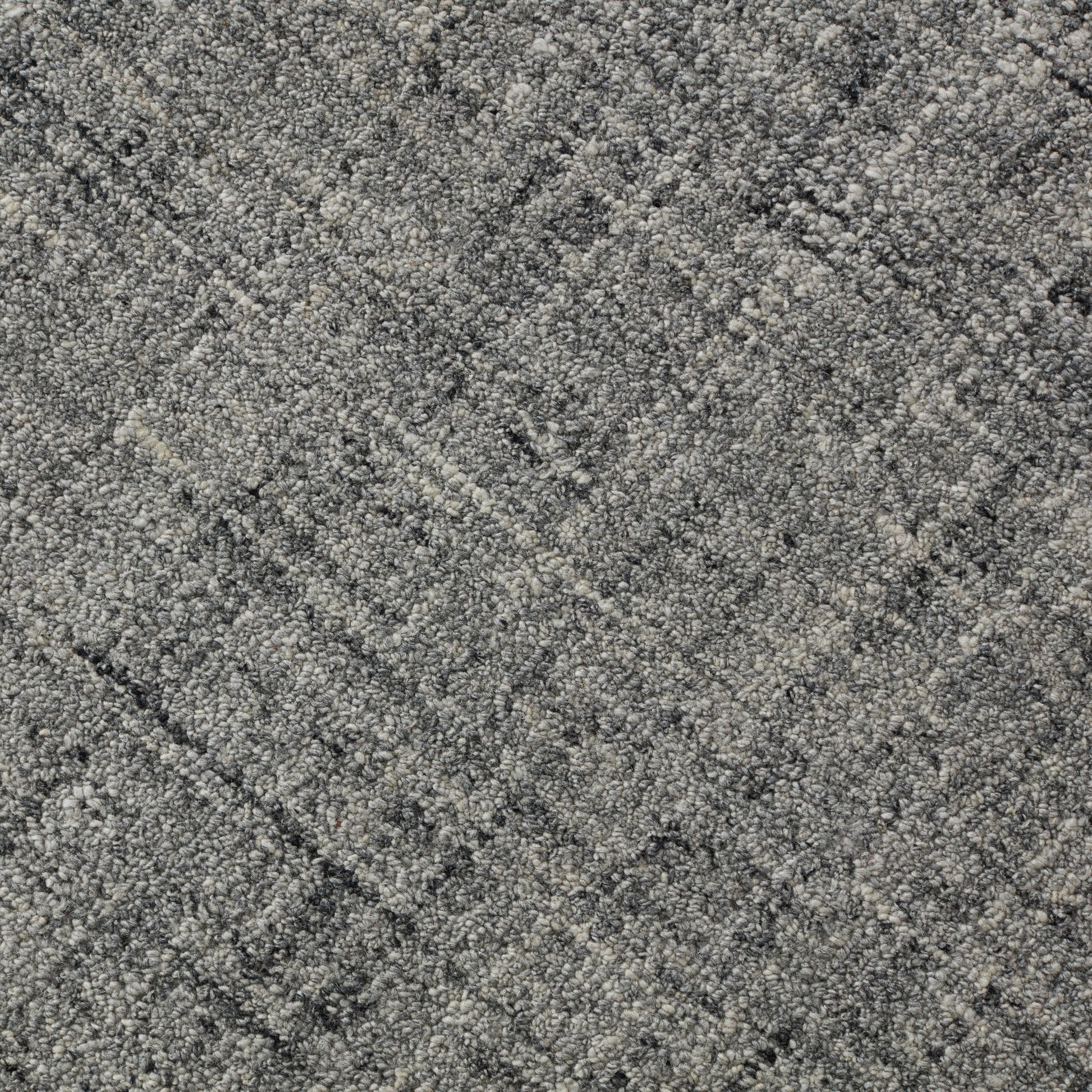 Closeup of Melville Steel Wool Rug
