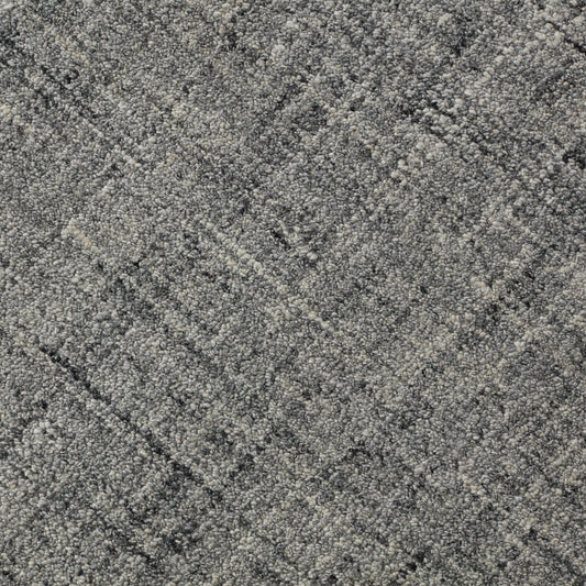 Closeup of Melville Steel Wool Rug