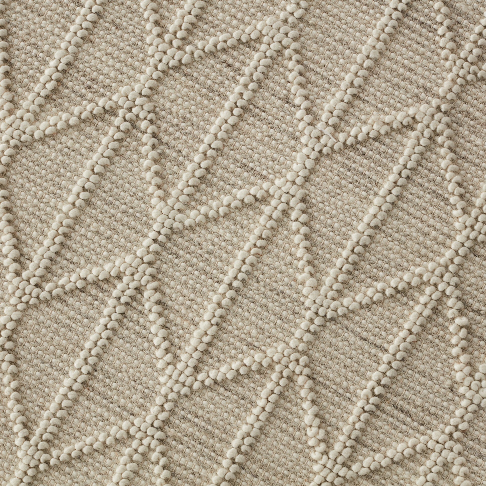 Closeup of Odessa Oatmeal Wool Blend Rug
