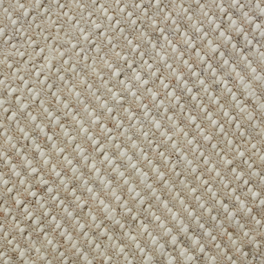Closeup of Suwelo Ivory Wool Blend Rug