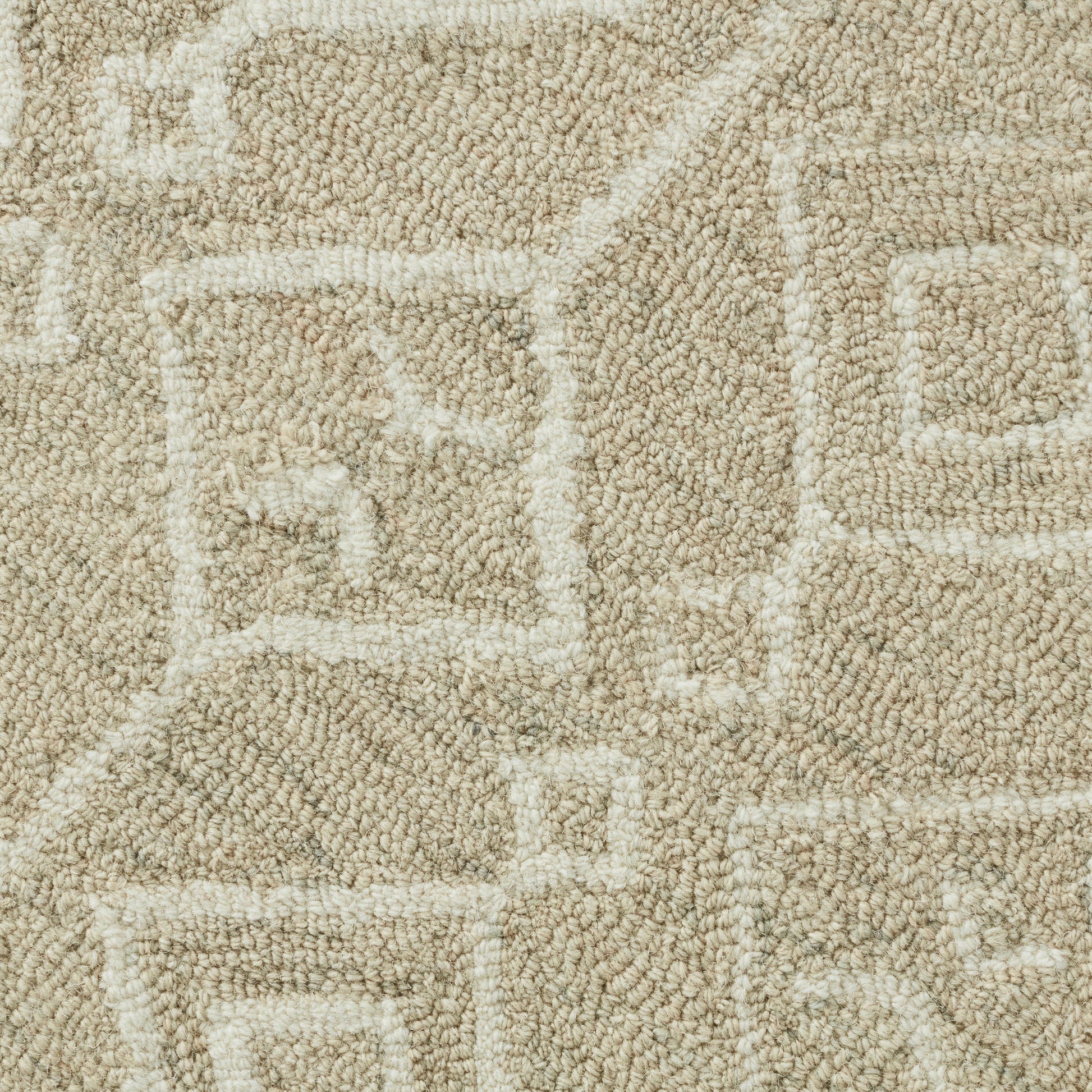 Closeup of Tarot Canty Sandstone Wool Rug