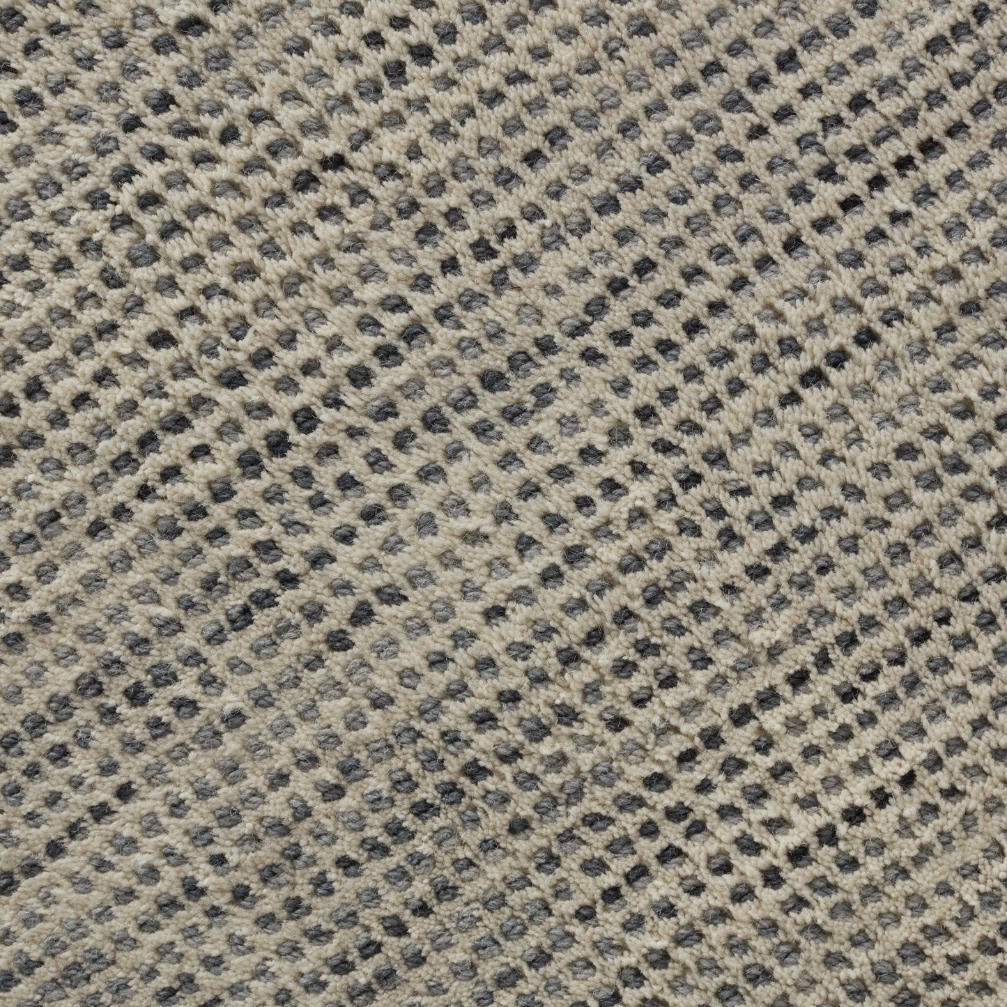 Closeup of Van Veldt Nickel Wool Rug