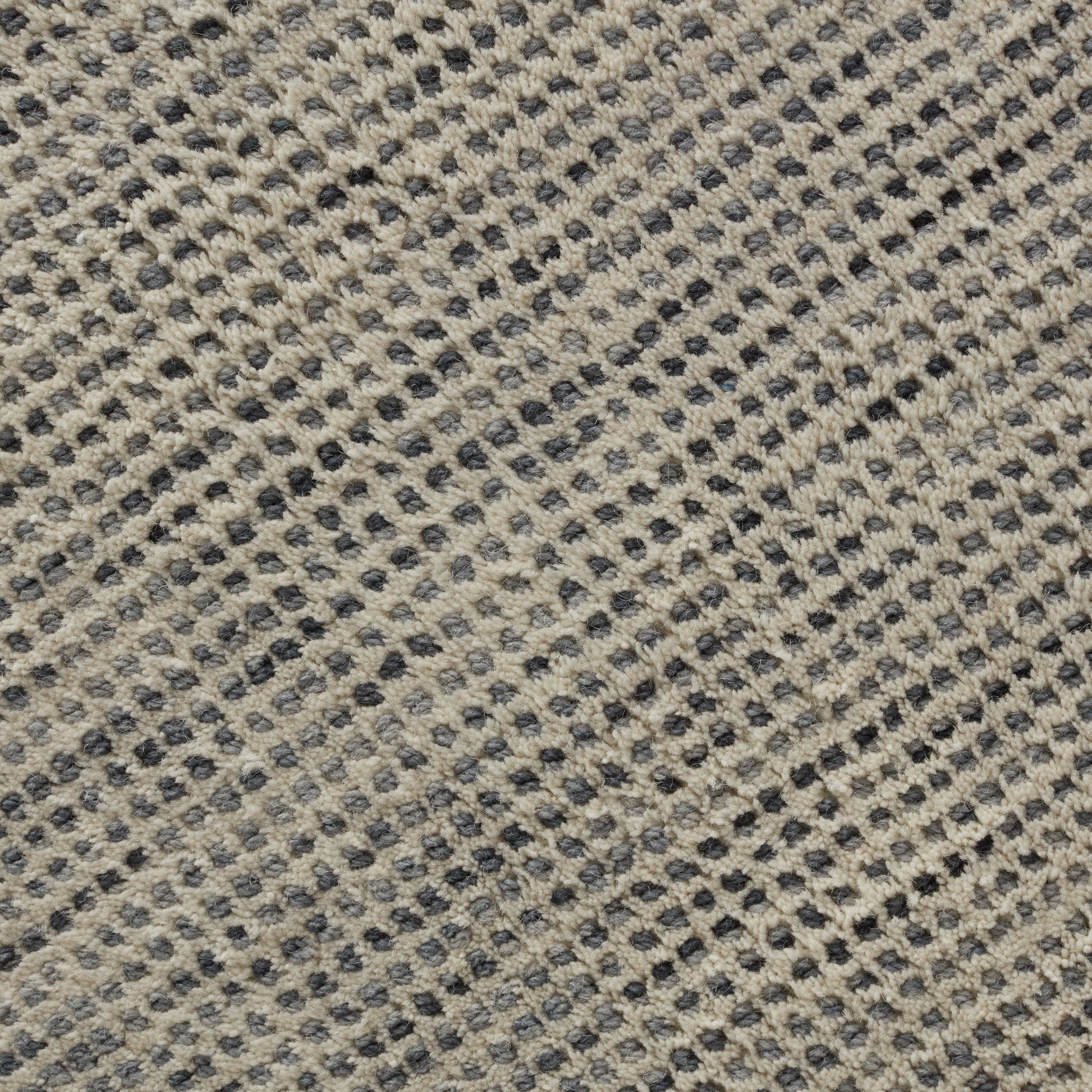 Closeup of Van Veldt Nickel Wool Rug