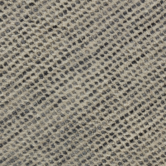 Closeup of Van Veldt Nickel Wool Rug