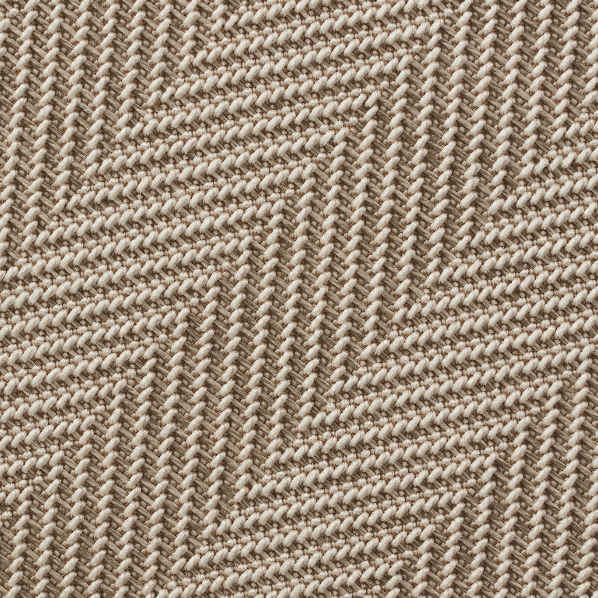 Closeup of Virginia Mae Warm Grey Outdoor Fibers Rug