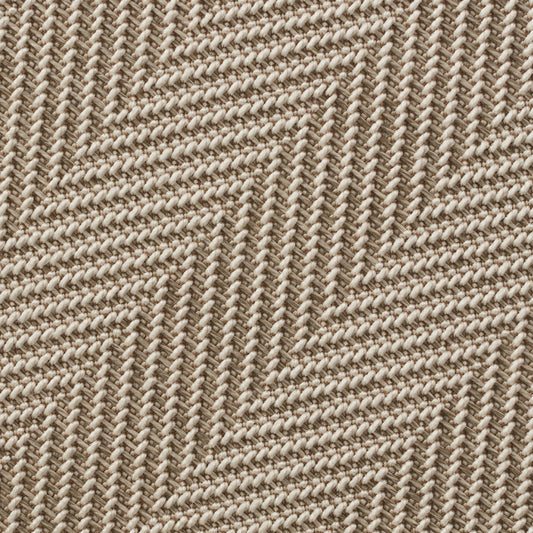 Closeup of Virginia Mae Warm Grey Outdoor Fibers Rug